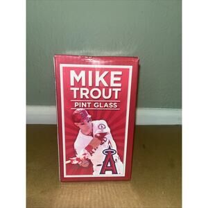 Anaheim Angels Mike Trout Pint Glass
